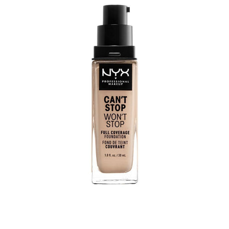 NYX PROFESSIONAL MAKE UP CAN'T STOP WON'T STOP full coverage foundation in Alabaster , Makeup by NYX PROFESSIONAL MAKE UP. Merkmale: . Verfügbar bei ParfümReich.