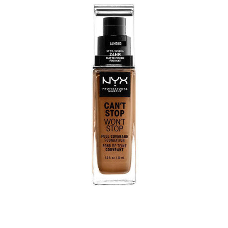 NYX PROFESSIONAL MAKE UP CAN'T STOP WON'T STOP full coverage foundation in Almond , Makeup by NYX PROFESSIONAL MAKE UP. Merkmale: . Verfügbar bei ParfümReich.