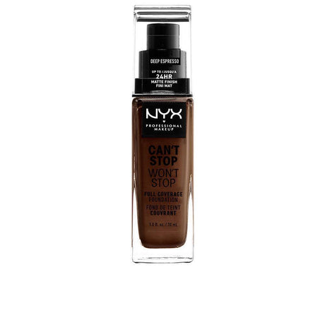 NYX PROFESSIONAL MAKE UP CAN'T STOP WON'T STOP full coverage foundation in deep espresso , Makeup by NYX PROFESSIONAL MAKE UP. Merkmale: . Verfügbar bei ParfümReich.