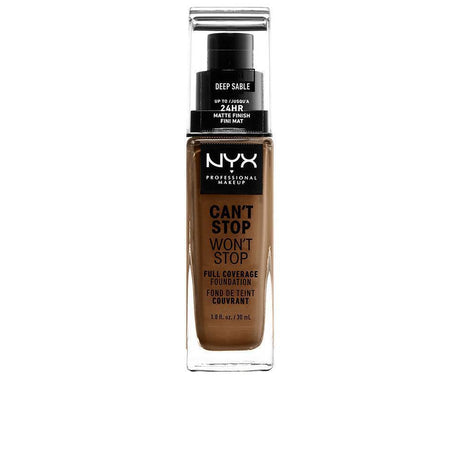 NYX PROFESSIONAL MAKE UP CAN'T STOP WON'T STOP full coverage foundation in deep sable , Makeup by NYX PROFESSIONAL MAKE UP. Merkmale: . Verfügbar bei ParfümReich.