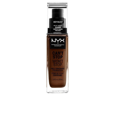 NYX PROFESSIONAL MAKE UP CAN'T STOP WON'T STOP full coverage foundation in Deep Walnut , Makeup by NYX PROFESSIONAL MAKE UP. Merkmale: . Verfügbar bei ParfümReich.
