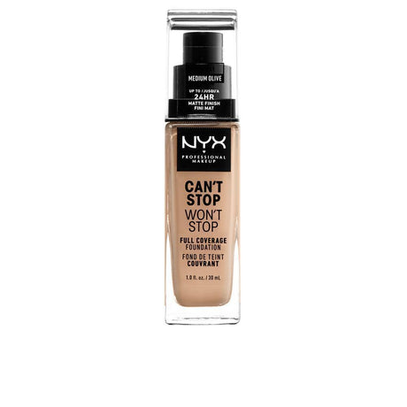 NYX PROFESSIONAL MAKE UP CAN'T STOP WON'T STOP full coverage foundation in Medium Olive , Makeup by NYX PROFESSIONAL MAKE UP. Merkmale: . Verfügbar bei ParfümReich.