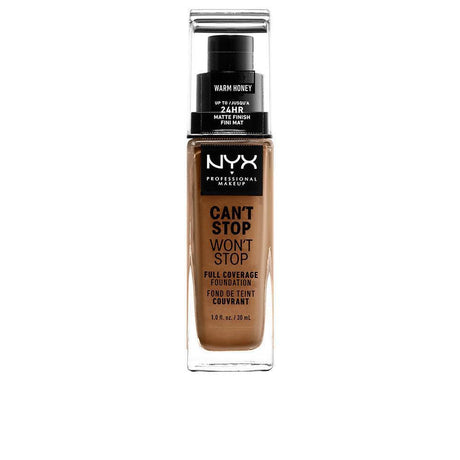 NYX PROFESSIONAL MAKE UP CAN'T STOP WON'T STOP full coverage foundation in Warm Honey , Makeup by NYX PROFESSIONAL MAKE UP. Merkmale: . Verfügbar bei ParfümReich.