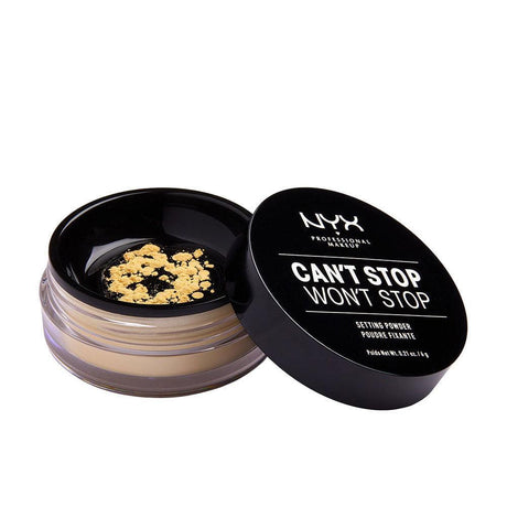 NYX PROFESSIONAL MAKE UP CAN'T STOP WON'T STOP setting powder 6 gr in Banana , Makeup by NYX PROFESSIONAL MAKE UP. Merkmale: . Verfügbar bei ParfümReich.