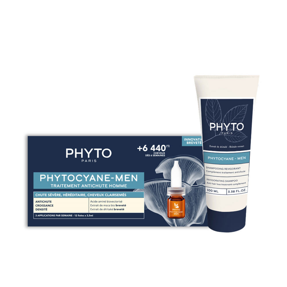 PHYTO PHYTOCYANE ANTI-FALLING TREATMENT FOR MEN LOT 2 pcs in , Hair by PHYTO. Merkmale: . Verfügbar bei ParfümReich.