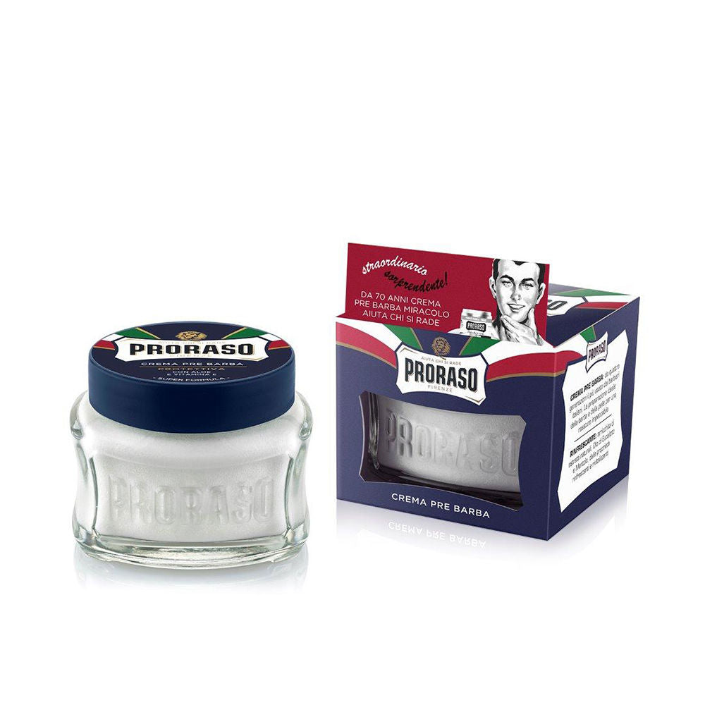 PRORASO BLUE pre shave cream 100 ml in , Facial Cosmetics by PRORASO. Merkmale: . Verfügbar bei ParfümReich.