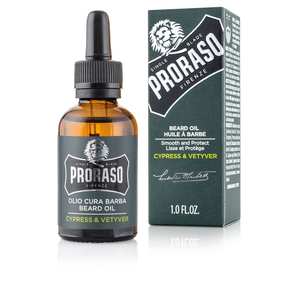 PRORASO CYPRESS &amp;amp; VETYVER beard oil 30 ml in , Facial Cosmetics by PRORASO. Merkmale: . Verfügbar bei ParfümReich.