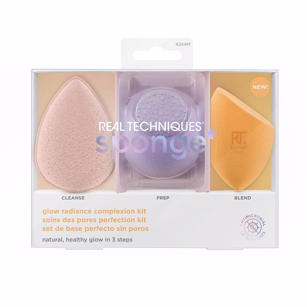 REAL TECHNIQUES SPONGE+ GLOW RADIANCE COMPLEXION set 3 pz in , Makeup by REAL TECHNIQUES. Merkmale: . Verfügbar bei ParfümReich.