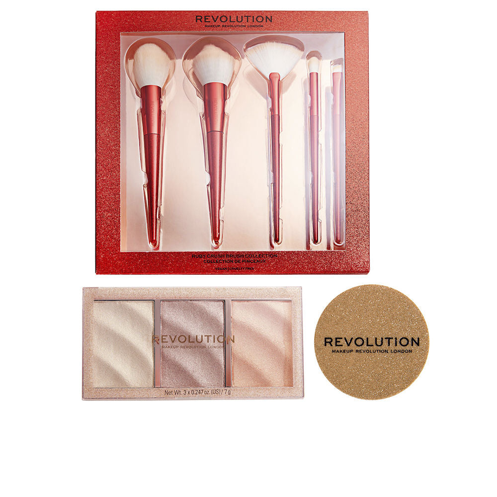 REVOLUTION MAKE UP HIGHLIGHTERS &amp; BRUSHES LOT 3 pcs in , Makeup by REVOLUTION MAKE UP. Merkmale: . Verfügbar bei ParfümReich.