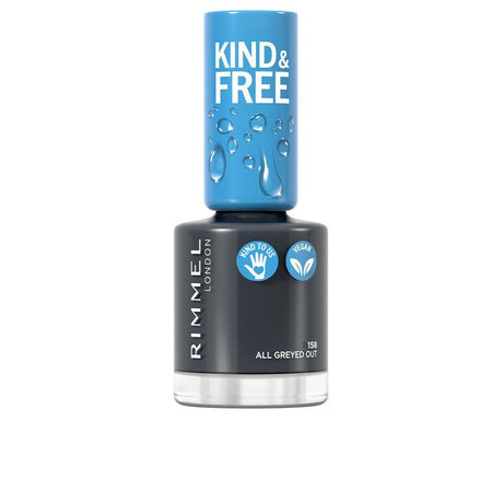 RIMMEL LONDON KIND & FREE nail polish in 158-All Greyed Out , Makeup by RIMMEL LONDON. Merkmale: . Verfügbar bei ParfümReich.