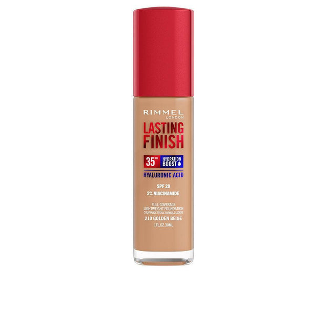 RIMMEL LONDON LASTING FINISH hydration boost SPF20 30 ml in 210-Golden Beige , Makeup by RIMMEL LONDON. Merkmale: . Verfügbar bei ParfümReich.