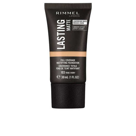 RIMMEL LONDON LASTING MATTE foundation 30 ml in True Ivory-103 , Makeup by RIMMEL LONDON. Merkmale: . Verfügbar bei ParfümReich.