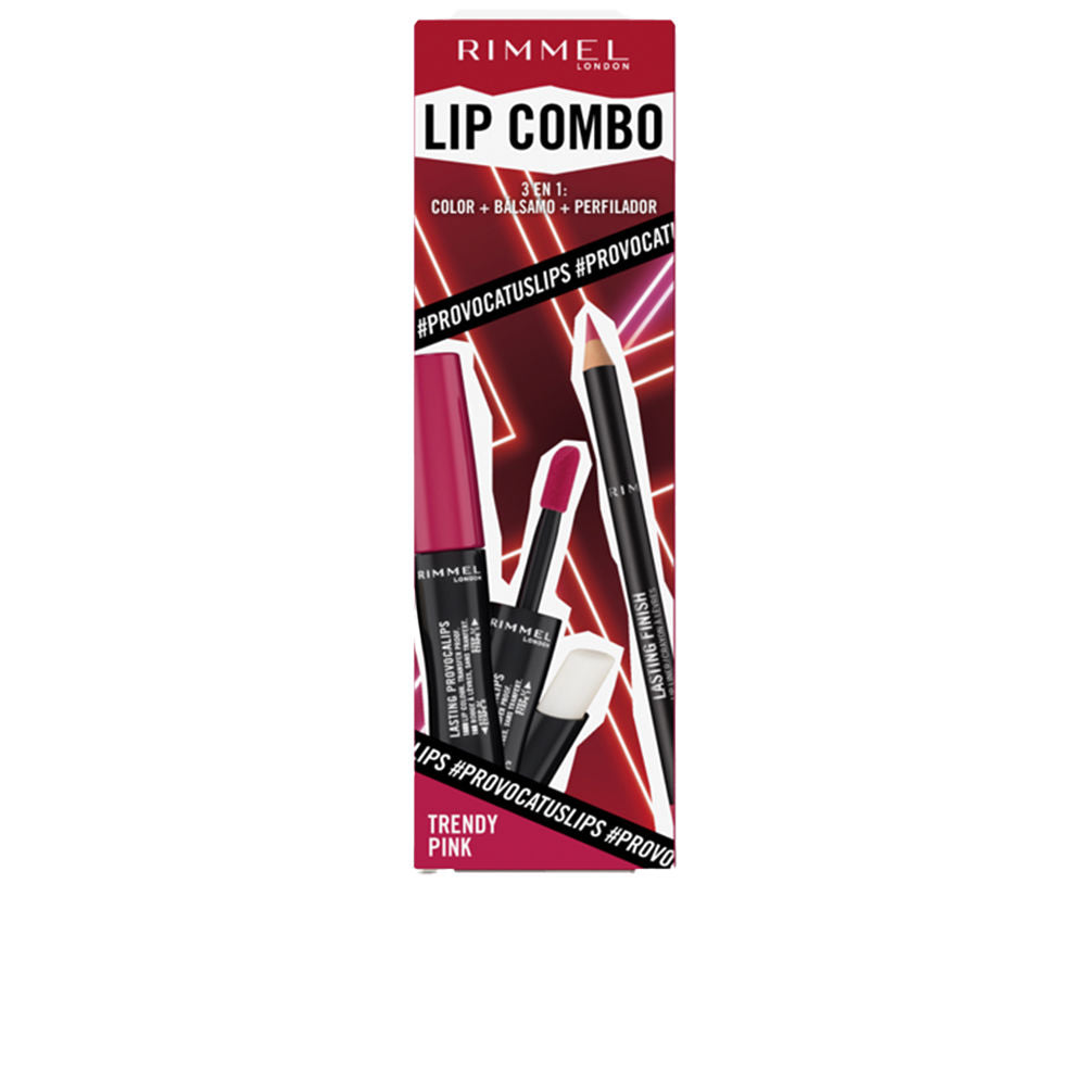 RIMMEL LONDON LIP COMBO PROVOCALIPS LOT in Trendy pink , Makeup by RIMMEL LONDON. Merkmale: . Verfügbar bei ParfümReich.