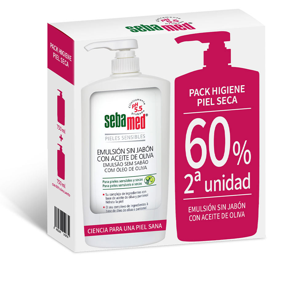 SEBAMED EMULSION WITHOUT SOAP bath gel with olive oil duo 2 x 750 ml in , Hygiene by SEBAMED. Merkmale: . Verfügbar bei ParfümReich.