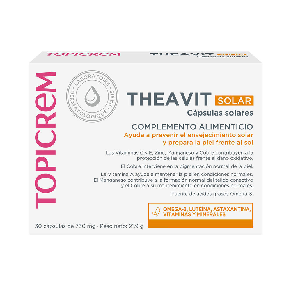 TOPICREM AH THEAVIT solar 30 capsules in , Nutrition by TOPICREM. Merkmale: . Verfügbar bei ParfümReich.