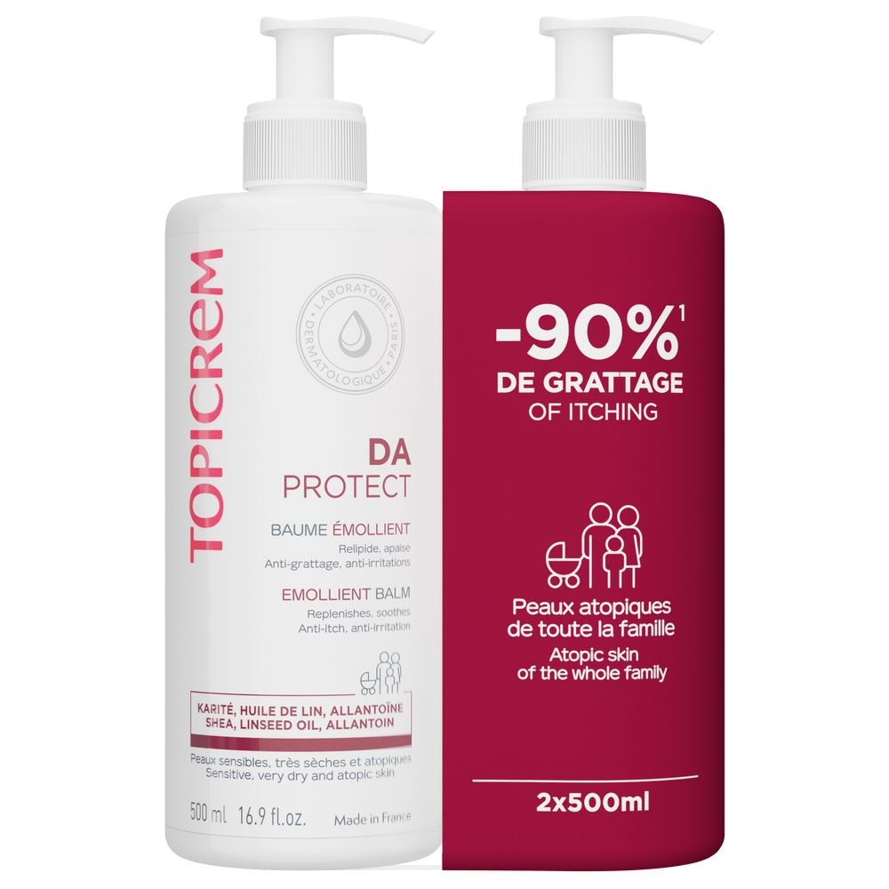 TOPICREM DA emollient balm pack 2 x 500 ml in , Body Cosmetics by TOPICREM. Merkmale: . Verfügbar bei ParfümReich.